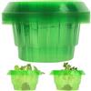McBlast 10 Pz Collari per Lumaches, Collare Anti-lumache per Piante Contro Lumache e Chiocciole in Plastica, Collari Barriera Antilumache per piante da esterno, fiori, cavoli, protegge copricollare (verde)