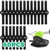 Viitech 60 Coltelli di Ricambio per Tagliaerba in Plastica, 14cm Lama di Ricambio in Plastica, Accessorio per Tagliaerba con Coltello di Ricambio (Nero)