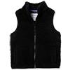 Amazon Essentials Gilet in Pile Sherpa con Tasche, Nero, 2T