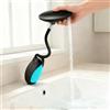 JAOGAUS Rubinetto da bagno allungabile con illuminazione multicolore, 4 uscite d'acqua, rubinetto per lavabo con doccetta estraibile, miscelatore caldo freddo, girevole a 360°, idroelettrico e senza batteria