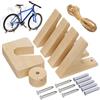 HAFOEEP Supporto da parete per bicicletta, in legno, con capacità di carico di 50 kg, per bici da corsa, mountain bike, ibrido, tandem