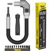 SabreCut 14pcs SCRAD02 305mm 25mm Portainserti angolare Robusto | Acciaio trattato, forte tenuta magnetica e ossido nero anticorrosione per uso durevole ad alta coppia