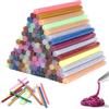 WhizNook 120 Pezzi Colla a Caldo Glitter, colla a caldo 7mm x 100mm, Colla a Caldo Colorata, Bastoncini di Colla a Caldo, Colla a Caldo Stick, per Fai da Te, Riparazione e Fissaggio (15 Colori)