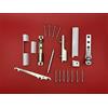 FTF - Fenstertechnik Aubi Siegenia Si Set di cuscinetti angolari a forbice, cuscinetti a forbice EW001 EB005 LL005 DIN sinistra + chiavi di regolazione e tappi bianchi