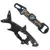 Ledeak 15 in 1 Multiutensile, Campeggio Multiattrezzo Regalo per Uomini, Multi-Strumento in Acciaio Inox, Cacciavite, Apriscatole con portachiavi paracord per Esterno Sopravvivenza Campeggio