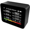 lvifloae 13 in 1 Tuya Intelligent Air Quality Monitor interno, rivelatore CO2 portatile, Supporto Funzione di allarme di controllo dell'app remoto con tester di qualità dell'aria WiFi per (Nero)