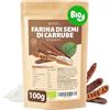 Detox Organica-Farina di Semi di Carrube BIO-100g-Addensante per Gelato, creme, budini, Yogurt-Pura al 100%-Polvere Senza glutine i vegana (100g)