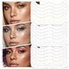 SHOFUL 15 pezzi glitter lentiggini, tatuaggi temporanei dorati, glitter per il corpo, per donne e ragazze, concerti, accessori per festival e rave (5 oro rosa 5 oro e 5 argento)