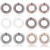 UILYNIU 12 Pezzi Fascia Pettine Elastico, Pettini Elastici in Plastica per Capelli, Supporto per Fascia per Capelli a Pettine, Pettine Di Plastica Circolare per Donne, Ragazze (Multicolore)