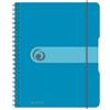 herlitz 11293800 Herlitz, to go-Quaderno rilegato a spirale, formato A5, confezione da 2, in carta senza legno, 80 pagine, colore: blu