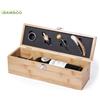 1 Set da Vino in Accio Inox e Custodia in Bambù Personalizzato Eccellente come Idea Regalo, Bomboniera