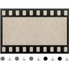 Mayplous Pellicola in feltro bacheca autoadesiva bacheca memo display per tabellone decorativo da parete con cornice 32,6 x 21,6 cm/13 x 8,5 pollici con perni per casa, ufficio, scuola (Rex)