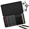 Wonwood_direct Set di matite da disegno da 12 pezzi 2H-8B per schizzi con matite di grafite per bambini, adulti, disegni, amanti del disegno