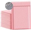 WDZGX Buste Imbottite Bubble Mailer 50Pezzi Buste Spedizione Imbottite Autosigillanti per l'imballaggio Pacchetto Postale di Spedizione (13 x 18cm, rosa)