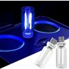 joonnair Retro lampade per auto, Luce blu, premere a lungo per regolare la luminosità in modo continuo, luci interne per auto USB, luce notturna,Luce interna dell'auto USB plug-in per campeggio, feste