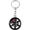 Adunsiaoto Portachiavi-Auto Pneumatico, Portachiavis Pneumatici Autos Cerchio, Portachiavi Ruota Auto Lega Zinco, Portachiavi Creativo Pneumatico Auto, Tipo Pneumatico Auto Alla Moda Portachiavi