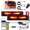 Kocusu Devil Eyes Light per auto e camion, 2 pezzi (12 x 59,5 cm), occhi a LED programmabili e personalizzabili con telecomando
