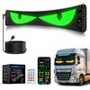 ZIMAOER Occhi LED per Camion e Auto, Lampade Devil Eyes per Auto, Display LED Flessibile e Programmabile, Schermo Scorrevole Personalizzabile per Pubblicità e Segnaletica (1pz 60x12cm)