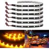 Keiurot 6 strisce luminose a LED impermeabili da 30 cm per interni auto, moto, carrello da golf, 12 V 5050 12SMD