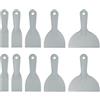 sourcing map Set di 10 raschietti per stucco in plastica flessibile, usa e getta, strumento per la pulizia della vernice, per spackling, rattoppatura e riparazione della pittura, grigio