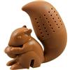 PhoneNatic Simpatico scoiattoli - Marrone - Infusore da tè in silicone (senza BPA) per infusore di tè sfuso.