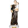 Generic Statua Sant'Antonio di Padova con Gesù Bambino in resina 10,4 cm - Statuetta sacra da collezione e decorazione casa