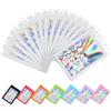 Plaphy 100 Bustine Mylar Olografiche con Zip e Finestra, Sacchetti Olografici in Alluminio Richiudibili, Buste Ermetiche Colorate per Alimenti e Confezionamento (Bianco, 10,5 x 15 cm)