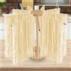 WANDGU Stendino per la pasta in legno: Stendino per pasta pieghevole in legno con 9 bracci rimovibili per fino a 4,5 kg, supporto per pasta riutilizzabile e versatile con base pieghevole per pasta