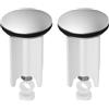 LEKABIN 2 Pz Tappo Lavandino Bagno Universale, 40mm Tappo per Lavello Cucina, Tappi per Lavandino Bagno Cucina, Tappi di Scarico con nucleo elastico per Lavello Vasca da Bagnos