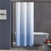 Furlinic Tenda Doccia Antimuffa Tessuto Azzurro Gradiente 100x200 cm Impermeabile Lavabile Piccola Tende Doccia Design Poliestere con 6 Ganci Tenda Doccia.