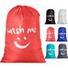 IHOMAGIC Borsa per la biancheria grande borsa per la biancheria pieghevole borsa per la conservazione lavabile con nylon corda leggera borsa portatile per indumenti sporchi coperta 100 l in camera da