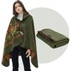 ACUSHLA Coperta portatile in lana merino, calda coperta per TV (lana), idea regalo di compleanno per uomini e donne (160 x 90 cm, verde Myers