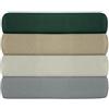 Nuit Des Rêves 100% cotone Ranforce Single Fitted Sheet (100 x 200 + 30 cm), beige, 155 thread Count, lavabile in lavatrice a 30 °C, morbido e durevole per un sonno confortevole