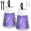 Mineup 2pcs Lampada Antizanzare Casa, Zanzariera Elettrica da Interno USB,Lampada Antizanzare Elettrica UV, Antizanzare Elettrico Portatile per zanzare da esterno per cucina interni esterni campeggio