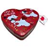 Rossini's Scatola in Latta a Forma di Cuore con Cioccolatini al Latte Ripieni di Nocciola, 80g, 18x18x3.5 cm, Disponibile in Bianco o Rosso (Bianca)