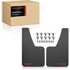 Frankberg 2X Parafanghi universali per auto Paraspruzzi Tagliabili Anteriore Posteriore Compatibili con Cabriolet MPV Pickup Berlina Station wagon SUV Compatto Coupé Camion Nero 358 * 208 mm