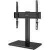 BONTEC Supporto TV da Tavolo per TV da 26-55 Pollici, Universale Altezza Regolabile Piedistallo TV, Supporto TV Fino a 40kg, Max VESA 400x400 mm