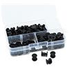 MABAHON Set di 80 viti per libri di colore nero, M5 x 6 mm, per borchie e borchie a vite, per fai da te, in pelle, decorazione per libri