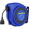 Goodyear Avvolgicavo elettrico automatico 1,5mm x 15m 230V Avvolgi cavo 1000Wferita 2000W unwound Prolunga elettrica avvolgibile