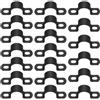 BJBJJIU 20 Pcs U-fascette Stringitubo a U Fascetta Stringitubo Metallica, 26mm Morsetto per Tubo Staffa a U, Morsetti per Tubi, Flessibili Supporto Fascette per Condotti, per Tubi del Gas Acqua