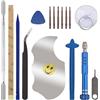 RongZy 11 In 1 Kit di Strumenti di Riparazione del Telefono,Riparazione Strumento di Apertura, Kit di Cacciavite Adatto Include Metallo Spudger per Samsung Galaxy A12/A51/A21s/A10/A20E,iphone Xiaomi