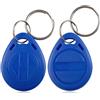 AOAMZ 100 x RFID badge 125kHz portachiavi EM4100/TK4100 NFC token prossimità EM ripetitore intelligente ID keycard tag sistema di ingresso sicuro keyhole colore blu