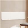 lesolar Tavolo pieghevole da parete, 120 x 40 cm, tavolo pieghevole da parete, tavolo da pranzo per lavanderia, casa, ufficio, cucina, bagno, bianco