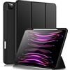Vobafe Custodia Compatibile con Cover iPad PRO 12.9 6a/5a/4a/3a Generazione, Cover Posteriore Flessibile in TPU con Portamatite per iPad PRO 12.9 2022/2021/2020/2018, Nero