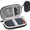 APXEL Custodia Rigida, Custodia per Hard Disk Esterno, Portatile per Ssd Esterno Case Sandisk Extreme Pro/Sandisk Extreme, Cover Protettiva per Il Trasporto E La Conservazione(Arancione-Grigio)
