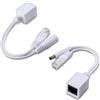 kwmobile set 2 cavi Power over Ethernet - adattatore PoE alimentazione e dati su un singolo cavo - splitter iniettore per reti telefono IP telecamera