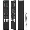 CTRLBETTER Custodia Telecomando in Silicone Compatibile Con TCL RC833A FMB1/FMB3, RC833A FMB4/FMB5 TV Telecomando Copertura Protettiva Antiurto Con un Cordino(Nero)