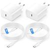 Bamkey 45W USB C Caricatore Caricabatterie con 2M Cavo per Samsung Galaxy S26 S25 S24 S23 S23+ /S23 Ultra /S22/S21/Note20, USBC Presa Carica Alimentatore Tipo C Spina Ricarica Adattatore(2Pezzi)