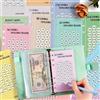 Hallaway 48 fogli A6, rilegatura per budget planner accessori 100 envelope challenge libro di bilancio, risparmio di denaro, risparmio di denaro