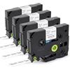 JINTUM 4 X TZe-231 compatibili con Brother P-Touch Label Maker nastri 12 mm 0.47 nero su bianco, TZ Tape 12 mm 0.47 per Brother H100 PT-H100LB PT-H100R PT-H105 PT-H107B PT-D210 PT-D400 PT-D410